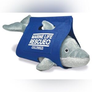 Blue Marine Life Dolphin Rescue Project Plush Toy EUC